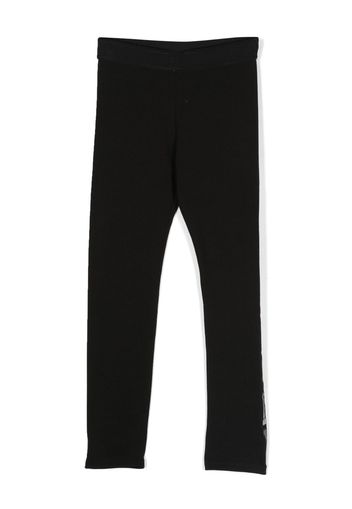 Givenchy Kids sequinned logo leggings - Nero