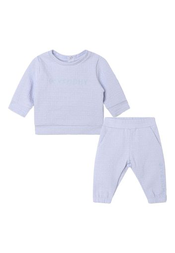 Givenchy Kids Set di 2 tute sportive con ricamo - Blu