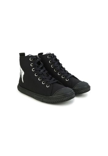 Givenchy Kids Sneakers alte con stampa - Nero