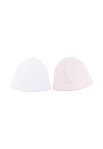 Givenchy Kids Set di 2 cappelli 4G - Rosa