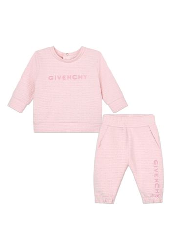 Givenchy Kids monogram-jacquard cotton-blend tracksuit - Rosa