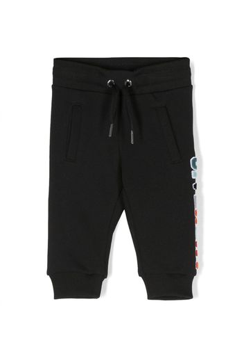 Givenchy Kids Pantaloni sportivi con coulisse - Nero