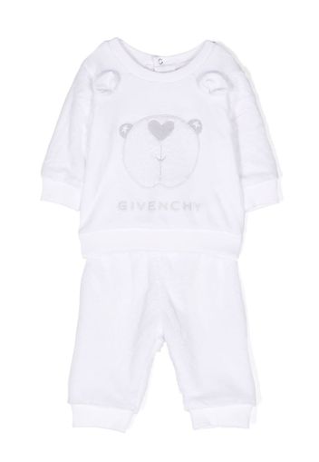 Givenchy Kids Set top e pantaloni con stampa - Bianco