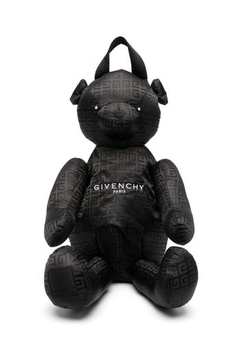 Givenchy Kids logo-embroidered bear bag - Nero