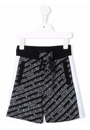 Givenchy Kids logo-print track shorts - Nero