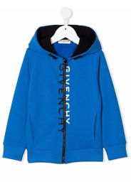 Givenchy Kids logo-print hoodie - Blu