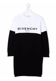 Givenchy Kids logo-print sweatshirt dress - Nero