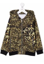 Givenchy Kids Giacca sportiva con stampa - Verde