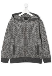 Givenchy Kids Cardigan 4G con cappuccio - Grigio