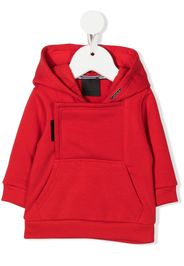 Givenchy Kids logo-embroidered cotton hoodie - Rosso
