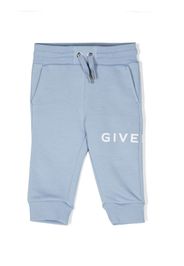 Givenchy Kids Pantaloni sportivi con coulisse - Blu