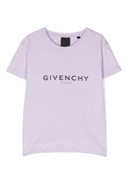 Givenchy Kids cotton logo-printT-shirt - Viola