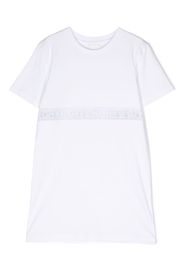 Givenchy Kids logo stripe shirt dress - Bianco