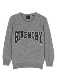 Givenchy Kids Maglione con applicazione - Grigio