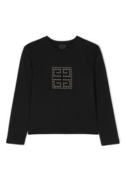 Givenchy Kids 4G crystal-embellished T-shirt - Nero