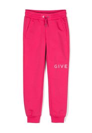 Givenchy Kids logo-print track pants - Rosa