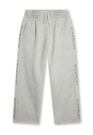 Givenchy Kids Pantaloni con coulisse - Grigio