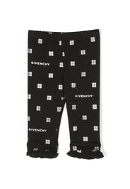 Givenchy Kids Leggings con stampa - Nero