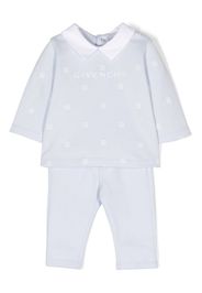Givenchy Kids logo-print cotton set - Blu