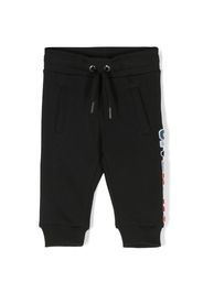 Givenchy Kids Pantaloni sportivi con coulisse - Nero