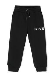 Givenchy Kids Pantaloni sportivi con stampa - Nero