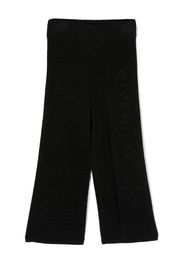 Givenchy Kids Pantaloni con motivo jacquard - Nero