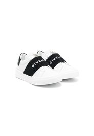 Givenchy Kids logo-strap low-top sneakers - Bianco