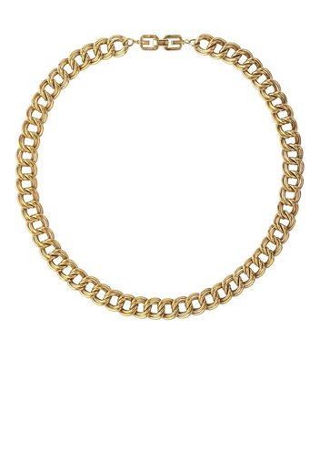 Givenchy Pre-Owned 1980s pre-owned curb chain choker - Oro
