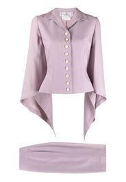 Givenchy Pre-Owned 1990-2000 draped skirt suit - Viola