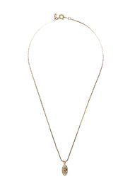 Givenchy Pre-Owned rhinestone-embellished G logo pendant necklace - Oro