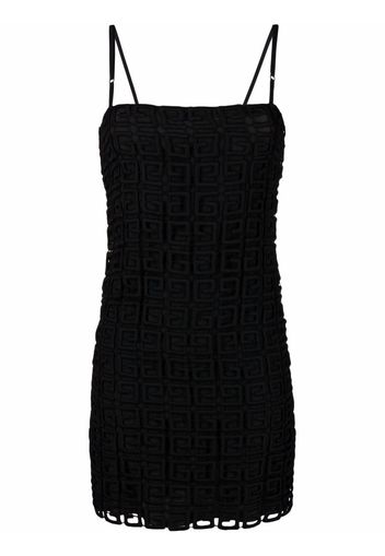 Givenchy 4G embroidered slip dress - Nero