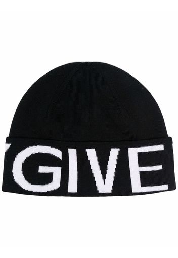 Givenchy intarsia-knit wool beanie - Nero