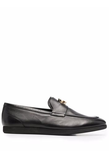 Givenchy G-chain leather loafers - Nero