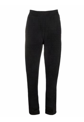 Givenchy Pantaloni svasati con monogramma - Nero