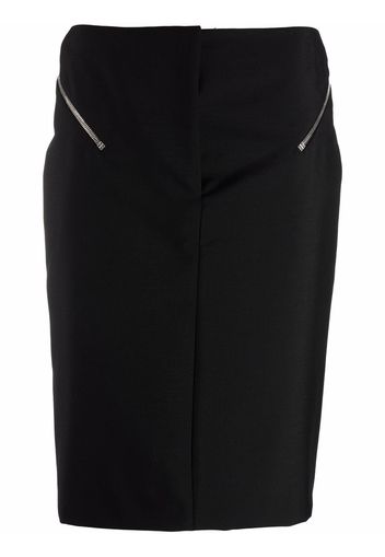 Givenchy zip-embellished pencil skirt - Nero