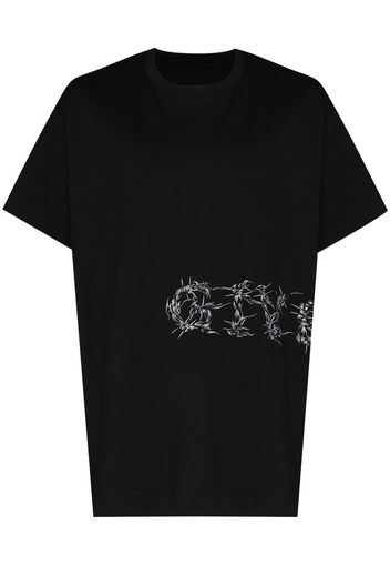 Givenchy GIV OVERSIZED BARBED SIDE LOGO SS TEE BL - Nero