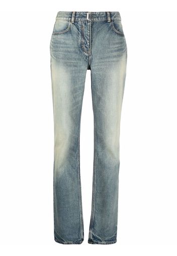 Givenchy stonewashed straight-leg jeans - Blu