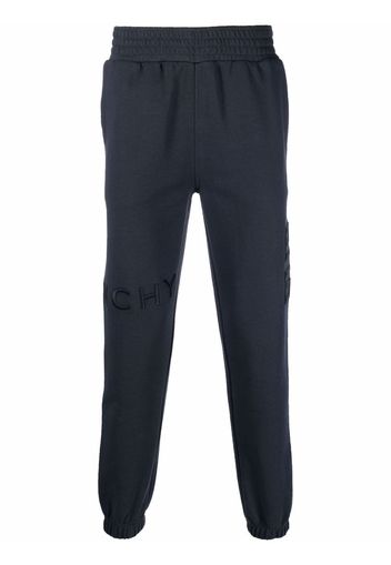 Givenchy Pantaloni sportivi con ricamo 4G - Blu