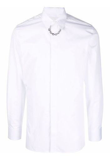 Givenchy chain-link detail shirt - Bianco