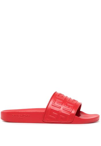 Givenchy 4G-motif open-toe slides - Rosso