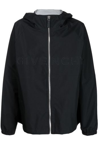 Givenchy hooded logo-print jacket - Nero