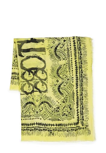 Givenchy graphic print scarf - Giallo