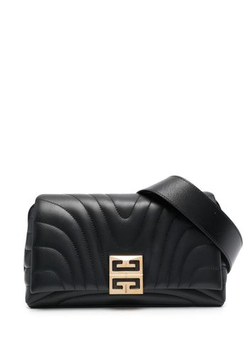 Givenchy Borsa a spalla con placca logo trapuntata - Nero