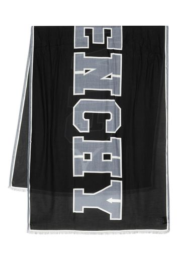 Givenchy logo-print lightweight scarf - Nero