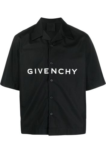 Givenchy logo-print short-sleeve shirt - Nero