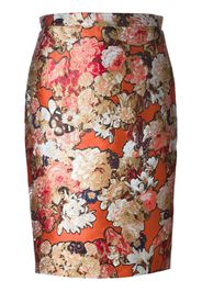 Givenchy floral jacquard skirt - Giallo