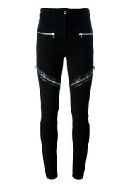 zip detail trousers