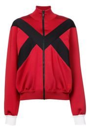 Giacca con dettaglio a righe e zip