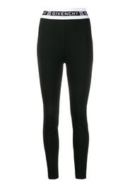 lettering logo border leggings