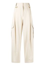 cargo-style straight-leg trousers